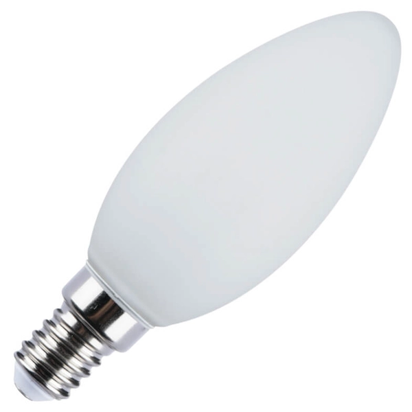 Ściemnialna żarówka płomykowa 5214-B35-3DM-MILKY E14 LED 4,5W 4000K biała neutralna A45