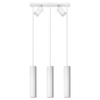 Wisząca lampa nad stół Ring SL.1098 Sollux z reflektorkami biała
