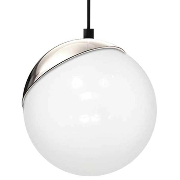 Wisząca LAMPA loftowa SFERA MLP4673 Milagro szklana OPRAWA skandynawski ZWIS kula ball biała