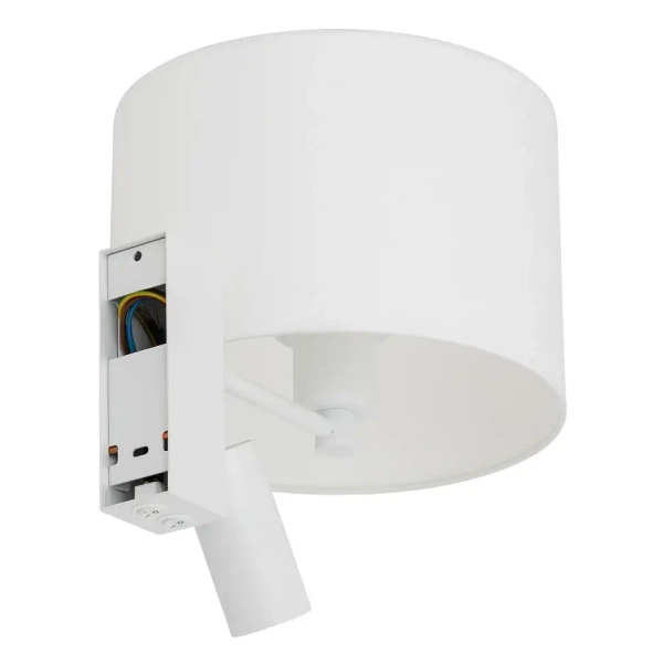 Naścienna lampa do sypialni LUSSO 11520 nocna biała