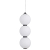 Lampa wisząca PERLA ST-CP231222-3L black LED 12W 3000K kulista czarna biała