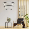 Pierścieniowa lampa wisząca LEA 330024 LED 82W 4000K ringi czarne