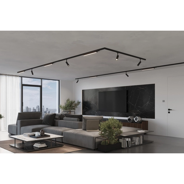 Trójobwodowa lampa sufitowa szynowa TORN MYL.00084 LED 9,5W 4000K czarna