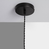 Materiałowa lampa wisząca Fonte ABR-LWAF-E27 Abruzzo aksamit czarny