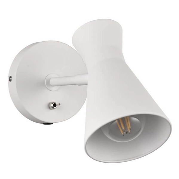 Ścienna lampa z regulacją Enzo R20781731 włącznik biały