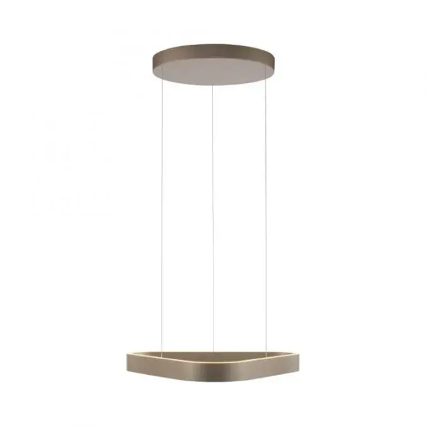 Opuszczana lampa wisząca na pilot Q-STRETTO brązowa 2690-97 2xLED 61W 2200-5000K CCT