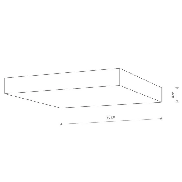 Plafon natynkowy Lid Square 10436 Nowodvorski LED 50W 4000K kuchenny czarny