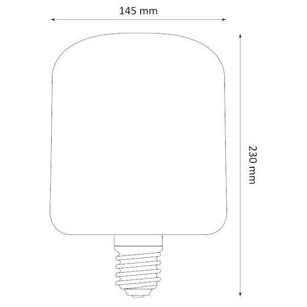 Dekoracyjna żarówka retro DecoVintage 317919 Polux JP142 LED E27 prostokąt 4W 260lm 230V biała ciepła