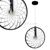 Industrialna LAMPA wisząca BICYKL 307552 Polux metalowa OPRAWA zwis LED 16W 3000K koło rowerowe circle czarne