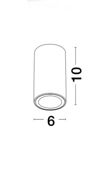 Biała lampa sufitowa CARTANAL LE61432 minimalistyczna