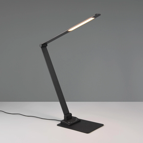 Ledowa lampka biurkowa Travis 545310132 6W 3000-6500K dotykowa czarna