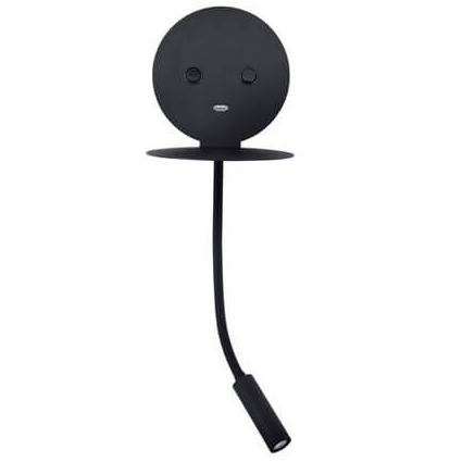 Minimalistyczna lampa ścienna Acacias do holu LED 9W czarna