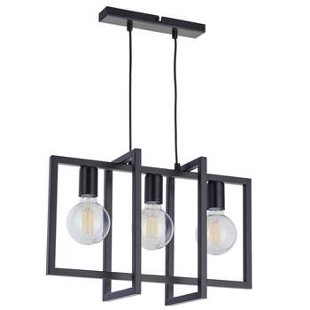 Loftowa LAMPA wisząca EDEN 32235 Sigma metalowa OPRAWA zwis do salonu czarny