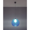 Niebieska lampa wisząca SL.0251 szklana kula ball do salonu