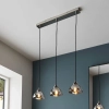 Potrójna lampa wisząca Caspa 100047 regulowana lustrzana nikiel