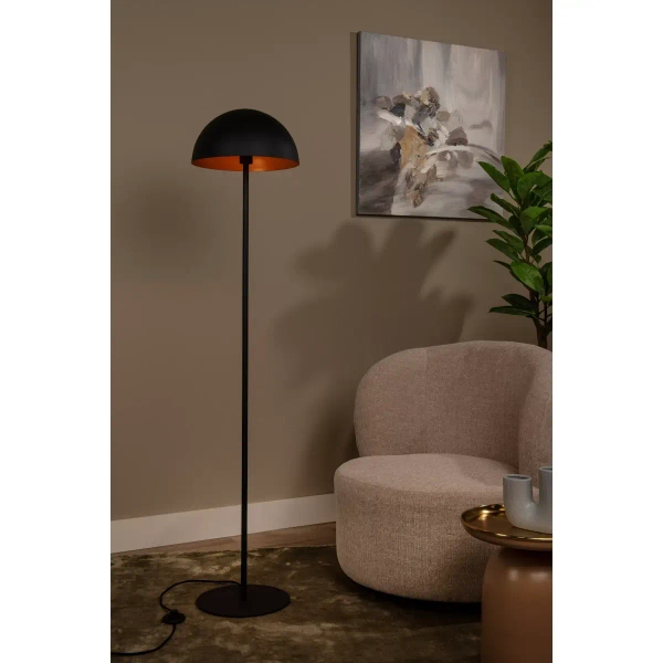 Lampa stojąca SIEMON 45796/01/30 Lucide grzybek loftowa czarna