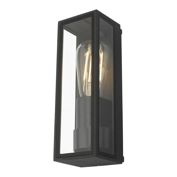 Zewnętrzna lampa ścienna Taryn TAR1639 lampion do ogrodu IP65 czarny