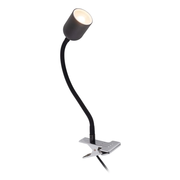 Lampka nocna z klipsem tuba Top 4561 TK Lighting metalowa czarna
