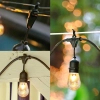 Zewnętrzna dekoracyjna girlanda CGE12-1W-1M LED 1W 2700K IP65 czarny