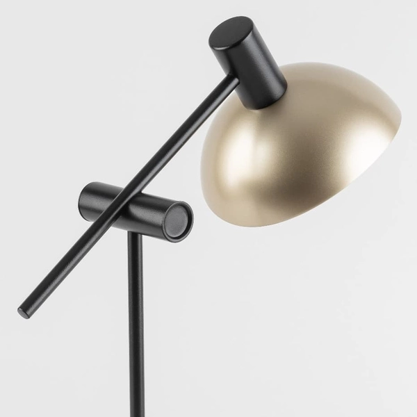 Lampka nocna z kloszem Artis 50357 Sigma z włącznikiem czarna złota