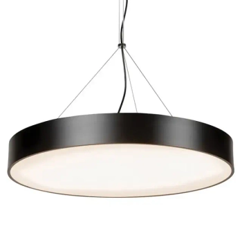 Industrialna lampa wisząca 1618 LED 56W 3000K nad stół do jadalni czarny