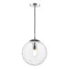 Wisząca lampa do jadalni Ripple SP71-RIP8808 nad stół szklana chrom