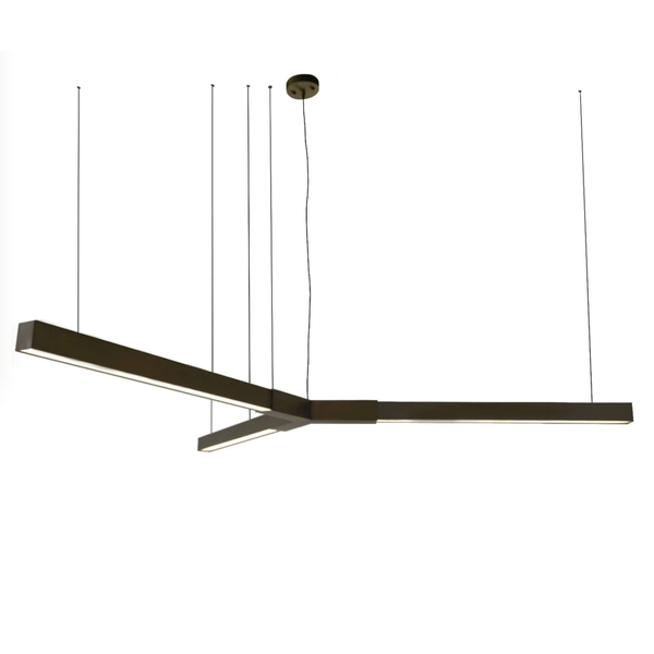 Ledowa lampa zwisająca Trikal 5224 LED 51W 3000K do salonu patyna
