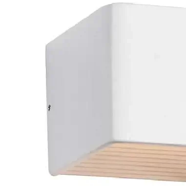 Kinkiet LAMPA ścienna OWEN MB13006051-6C Italux metalowa OPRAWA downlight LED 6W 3000K kostka cube biała