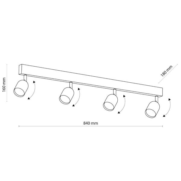 Reflektorki sufitowe Top 1024 TK Lighting nowoczesna metalowa biała