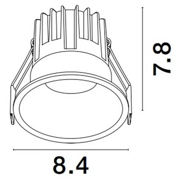 Lampa sufitowa wpuszczana ARAMIEL LE65105 LED 13W 2700K złota czarna