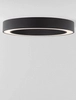 Okrągły plafon pokojowy Claro pierścień LED 50W 2700-4000K czarny