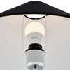 Szklana LAMPA stołowa REA 40602102 Kaspa abażurowa LAMPKA nocna czarna