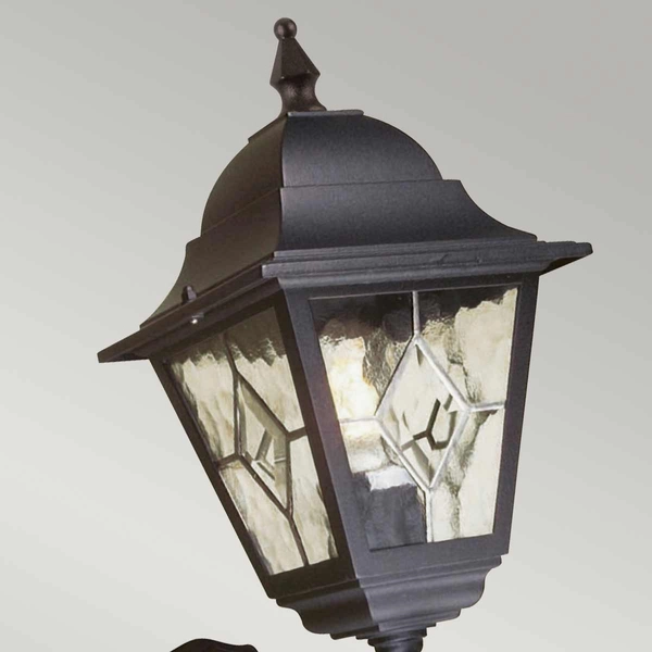 Zewnętrzna lampa ścienna Norfolk NR1-PIR-BLACK Elstead na taras z czujnikiem czarna