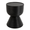 Stolik kawowy LAPIS MM001501100407 czarny drewniany do salonu 36cm