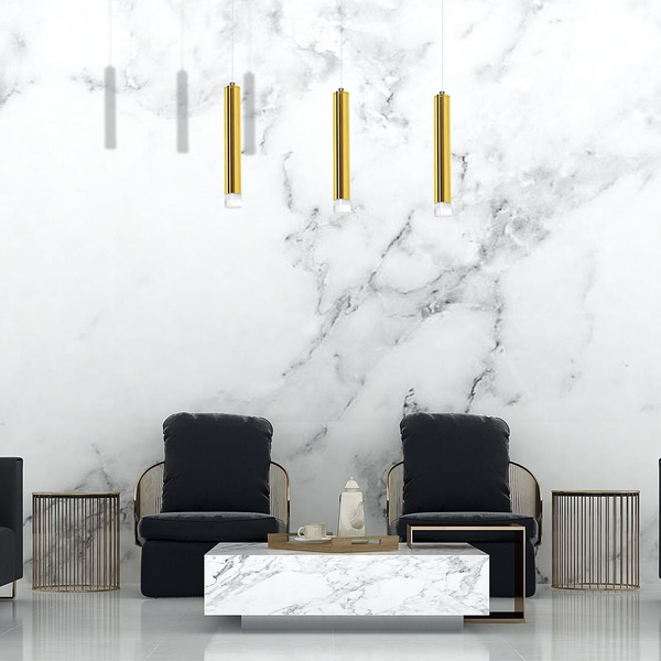 LAMPA wisząca GOLDIE ML5714 Milagro metalowa OPRAWA zwis LED 15W 4000K tuby na listwie złote