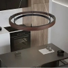 Pierścieniowa lampa wisząca Plato LWR-PLA LED 38W 3000K do salonu czarny
