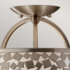 LAMPA sufitowa ZARA  FE-ZARA-SF Elstead FEISS zdobiona OPRAWA plafon metalowy stal szczotkowana