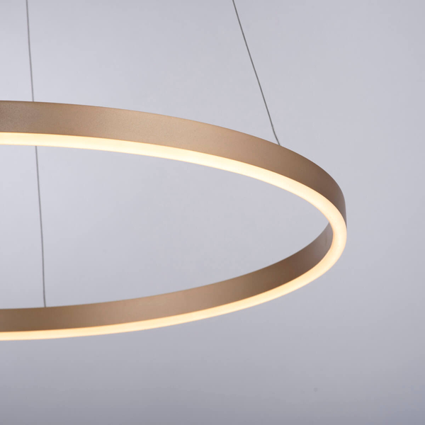 Zawieszana lampa RITUS 15394-60 Just Light LED 31,5W 3000K koło mosiądz