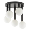 Molekułowa plafoniera Perla 33485 Sigma balls metalowy szklany biały czarny