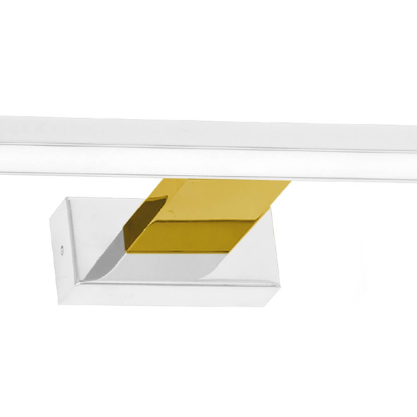 Metalowy kinkiet ledowy Shine nad lustro LED 13,8W 4000K biały złoty