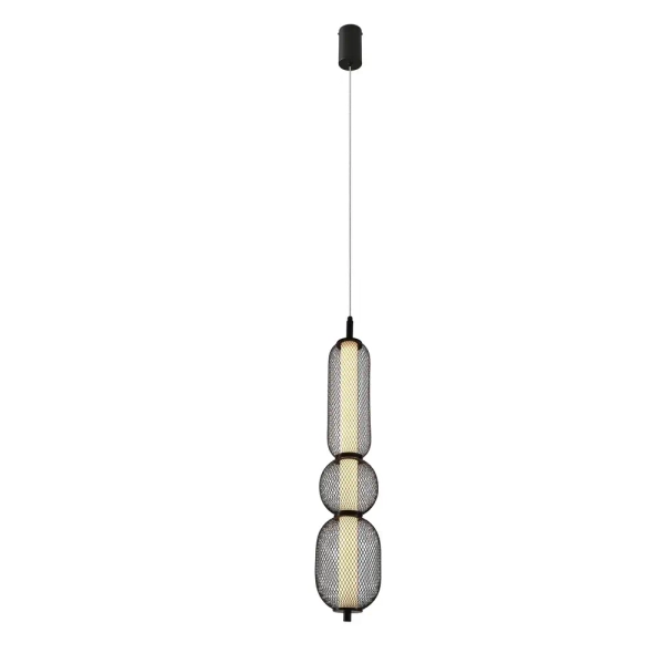 Podłużna lampa wisząca Puma 33-35363 LED 15W 3000K do salonu czarna