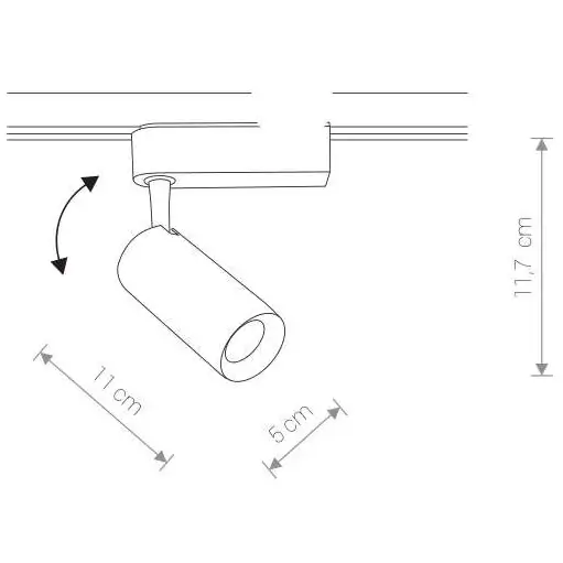 LAMPA sufitowa PROFILE IRIS 9002 Nowodvorski metalowa OPRAWA reflektorowa LED 12W 4000K do systemu szynowego 1-fazowego biała