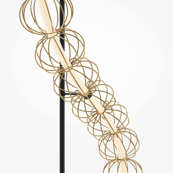 Podłogowa lampa Golden Cage MOD216FL-L38G3K LED 48W 3000K metalowa złota