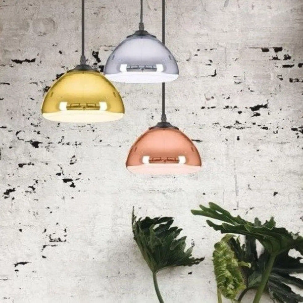 Wisząca lampa hampton Victory glow ST-9002S GOLD Step klosz lustrzany złota