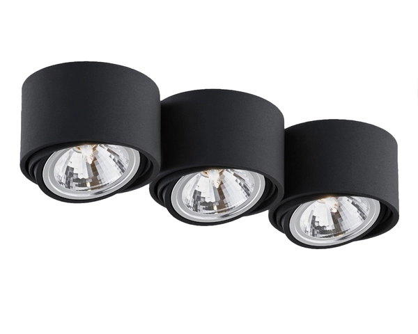 Sufitowa lampa natynkowa LUMOS 3 70256302 Kaspa spot ruchome reflektorki czarne