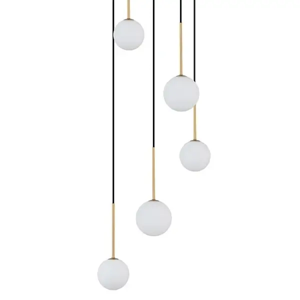 Lampa wisząca Karo 10303 kaskada nad stół czarna złota