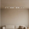 Nasufitowa lampa biała listwa z reflektorkami ANDI tubki kule szklane do sypialni K-5498