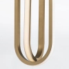 Owalna lampa wisząca Demark QN-DEMARK-1P-BG LED 28W 3000K do salonu złoty