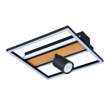 Plafon ledowy do salonu Korda C230857703 Zumaline LED 16W 3000K tuba czarna