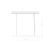 Lampa sufitowa podłużna Cl Office Pro 10212 Nowodvorski LED 31W 4000K biała